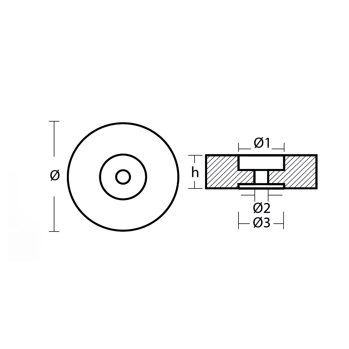 Kıç Ayna Tutyası 125*38mm Çinko - 2